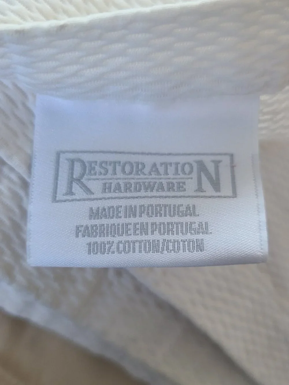 Restoration Hardware shower curtain